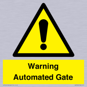 Warning Automated Gate